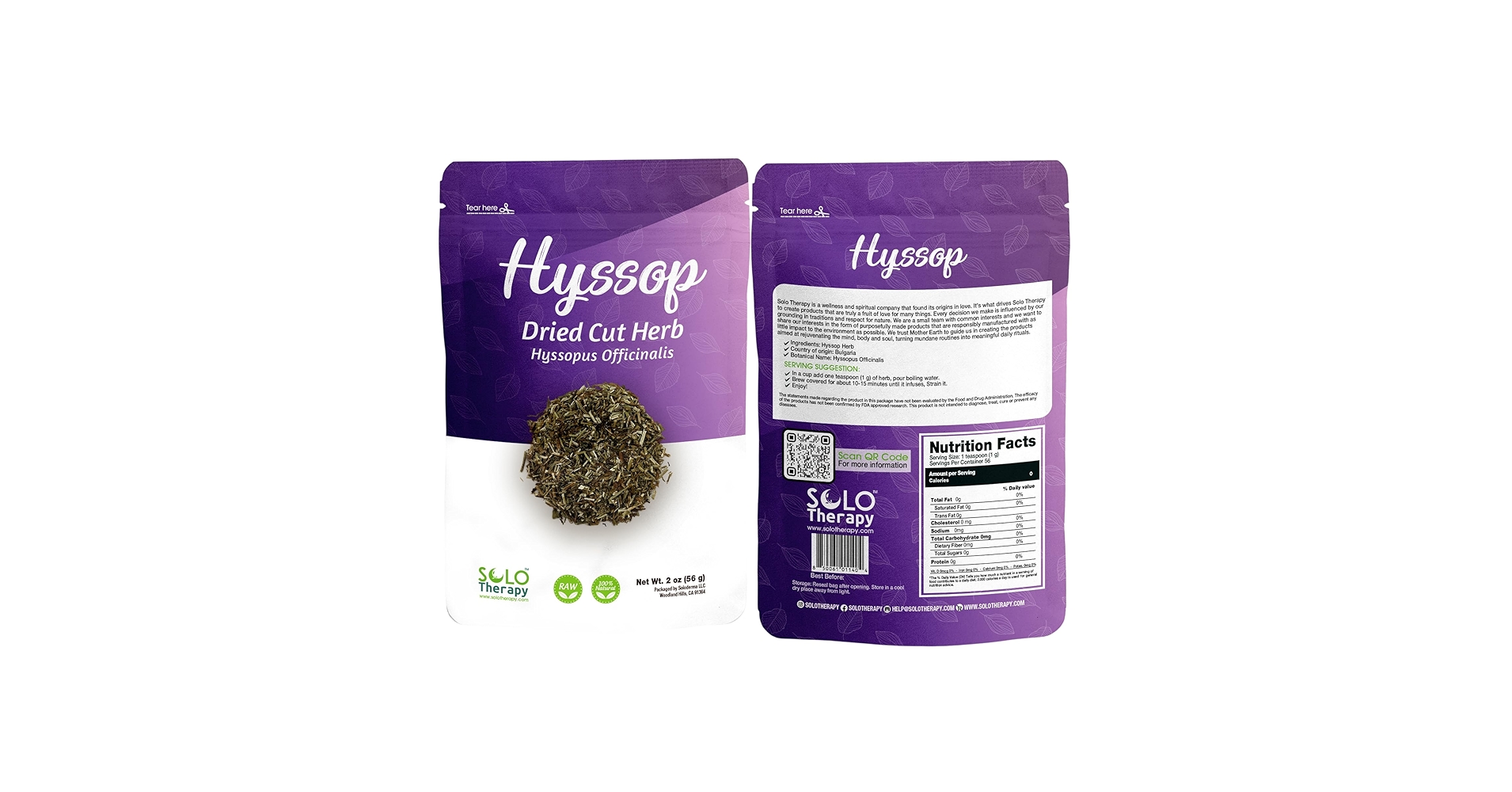 Amazon.com : Hyssop Herb, 2 oz (56 g), Hyssop Tea - Hyssopus